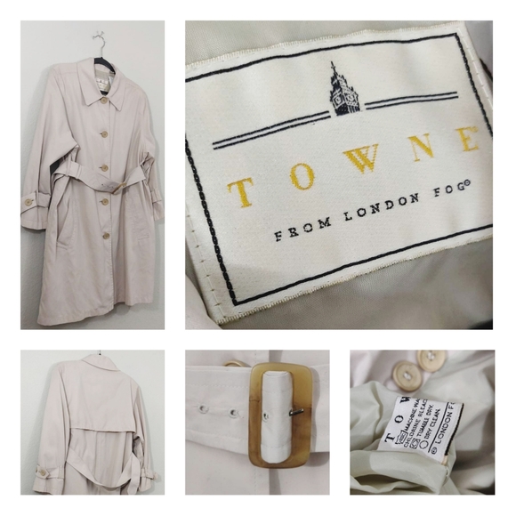 Towne By London Fog Belted Women's Trench Coat / 6 - Picture 2 of 8